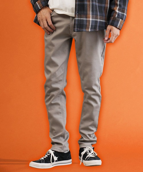 roshell（ロシェル）の「【暖かい・スリム・伸びる】裏起毛 ストレッチ スリムパンツ（その他パンツ・メンズ・ホワイト/ブラック/ベージュ/ネイビー/グレー/インディゴブルー/ライトインディゴブルー/ワンウォッシュ/グレイッシュベージュ/ブラウン/ブルー系その他・SMALL/MEDIUM/LARGE/X-LARGE）」の6枚目の写真