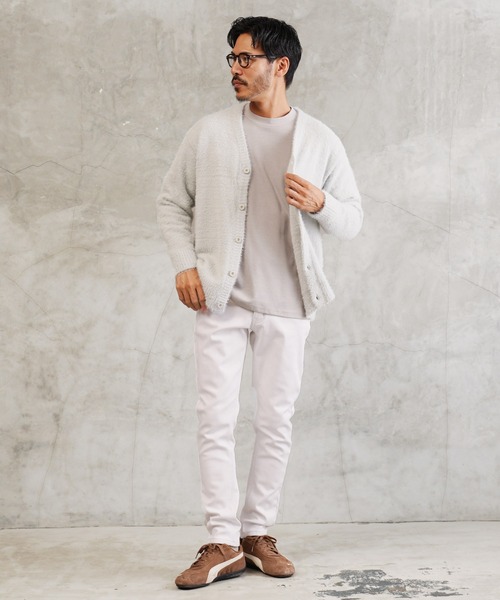 roshell（ロシェル）の「【暖かい・スリム・伸びる】裏起毛 ストレッチ スリムパンツ（その他パンツ・メンズ・ホワイト/ブラック/ベージュ/ネイビー/グレー/インディゴブルー/ライトインディゴブルー/ワンウォッシュ/グレイッシュベージュ/ブラウン/ブルー系その他・SMALL/MEDIUM/LARGE/X-LARGE）」の16枚目の写真