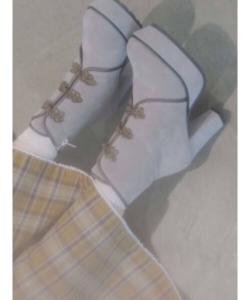 merry jenny（メリージェニー）の「チャイナブーツ（ブーツ・レディース・ブラック/ベージュ/ブルー・MEDIUM/LARGE）」の13枚目の写真