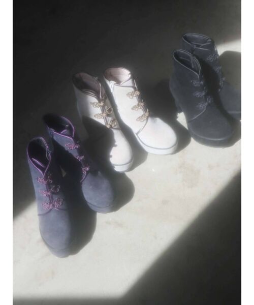 merry jenny（メリージェニー）の「チャイナブーツ（ブーツ・レディース・ブラック/ベージュ/ブルー・MEDIUM/LARGE）」の22枚目の写真