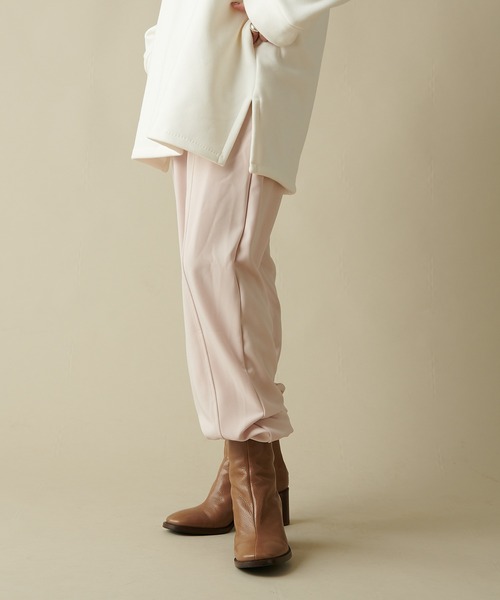 Omekashi（オメカシ）の「ジャージジョガーパンツ（スウェットパンツ・レディース・ブラック/アイボリー/オフホワイト・FREE）」の15枚目の写真