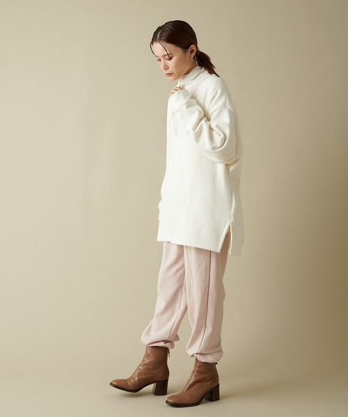 Omekashi（オメカシ）の「ジャージジョガーパンツ（スウェットパンツ・レディース・ブラック/アイボリー/オフホワイト・FREE）」の19枚目の写真