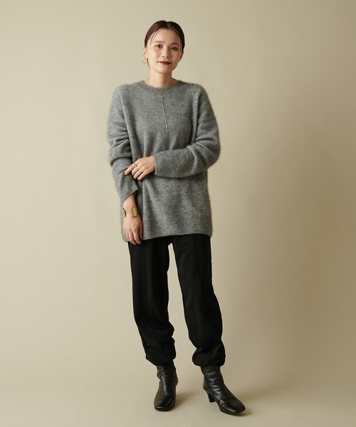 Omekashi（オメカシ）の「ジャージジョガーパンツ（スウェットパンツ・レディース・ブラック/アイボリー/オフホワイト・FREE）」の16枚目の写真