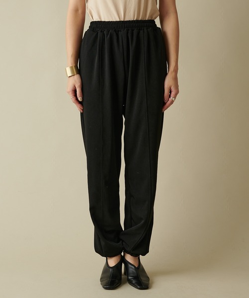 Omekashi（オメカシ）の「ジャージジョガーパンツ（スウェットパンツ・レディース・ブラック/アイボリー/オフホワイト・FREE）」の14枚目の写真