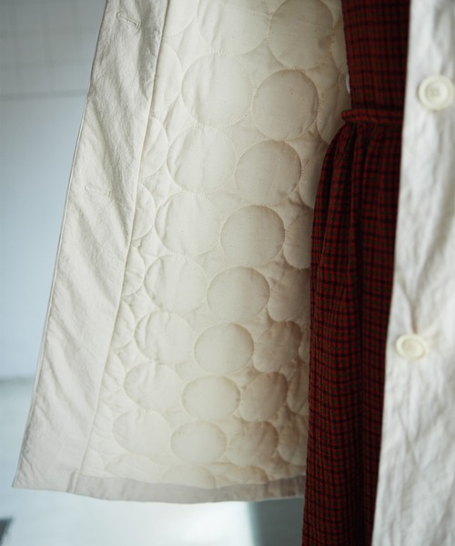 bulle de savon（ビュルデサボン）の「伊吹染め 中綿 ステンカラー