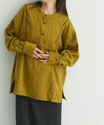 配色ブザムバンドカラーシャツ