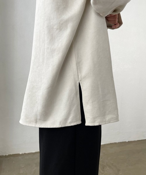 Shelly island（シェリーアイランド）の「配色ブザムバンドカラーシャツ（シャツ/ブラウス・レディース・ホワイト/マスタード・M）」の10枚目の写真