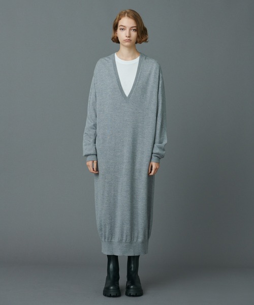 N.O.R.C（ノーク）の「ディープＶネックニットワンピース（ワンピース・レディース・ライトグレー/ブラック/トップグレー/ブラウン・S/M）」の20枚目の写真