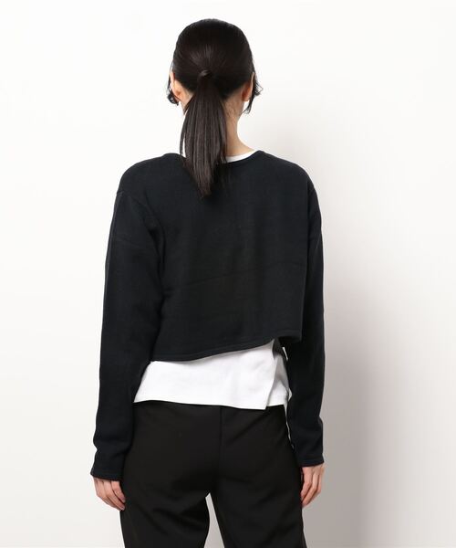 omom sot（オムオムソット）の「ニットカーディガン 2way リボン付き omom sot（カーディガン/ボレロ・レディース・ブラック/ダークグリーン・M）」の15枚目の写真