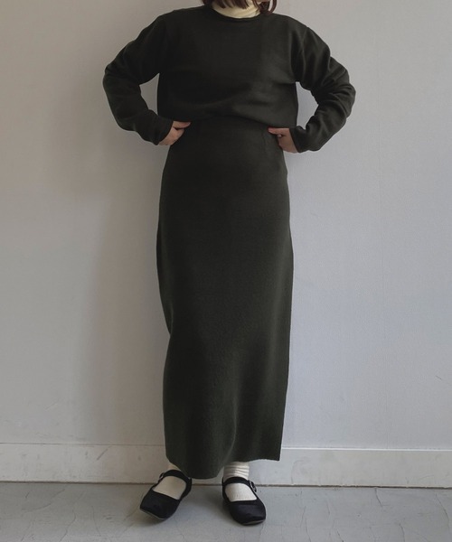 omom sot（オムオムソット）の「ニットカーディガン 2way リボン付き omom sot（カーディガン/ボレロ・レディース・ブラック/ダークグリーン・M）」の13枚目の写真