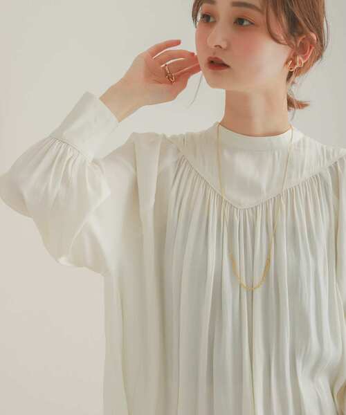 SENSE OF PLACE by URBAN RESEARCH（センスオブプレイスバイアーバンリサーチ）の「長袖ブラウス（シャツ/ブラウス・レディース・アイボリー・ONE）」の3枚目の写真