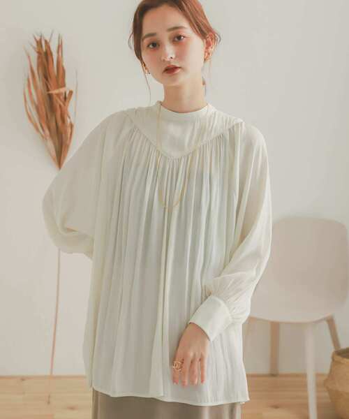 SENSE OF PLACE by URBAN RESEARCH（センスオブプレイスバイアーバンリサーチ）の「長袖ブラウス（シャツ/ブラウス・レディース・アイボリー・ONE）」の7枚目の写真