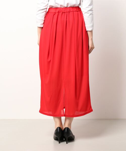 note et silence (ノートエシロンス)の「◇【 AMB100貨 】シアー リブコクーンスカート(スカート・レディース・レッド・FREE)」の11枚目の写真