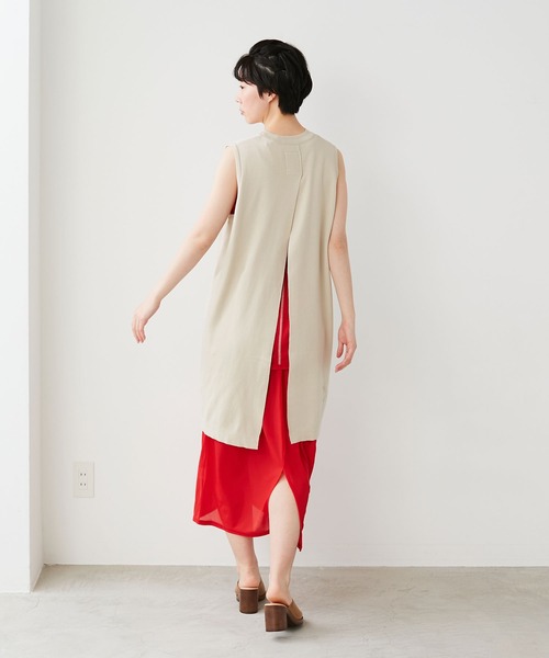 note et silence (ノートエシロンス)の「◇【 AMB100貨 】シアー リブコクーンスカート(スカート・レディース・レッド・FREE)」の12枚目の写真