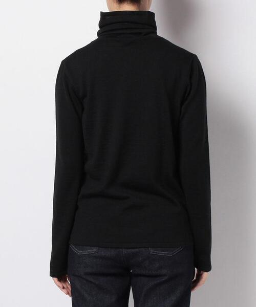 agnes b.（アニエスベー）の「LP72 PULL ウールニットプルオーバー（ニット/セーター・レディース・ブラック・1/2/3）」の5枚目の写真