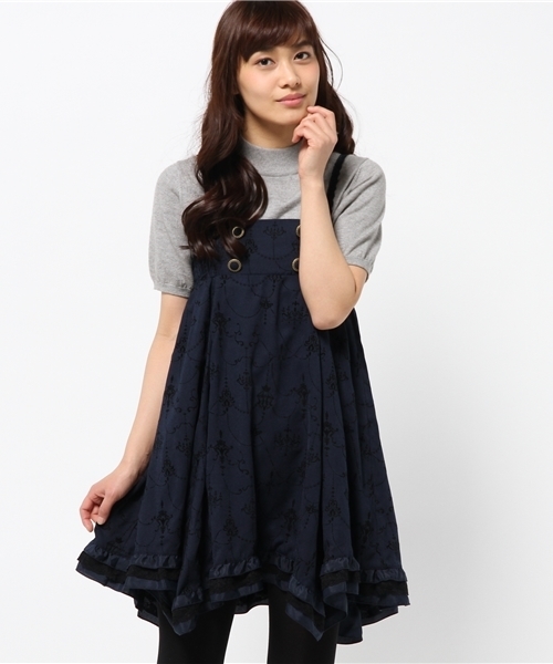 axes femme（アクシーズファム）の「フロッキー２ｗａｙｓｋ（スカート・レディース・ピンク/ネイビー/ダークグリーン・MEDIUM）」の3枚目の写真