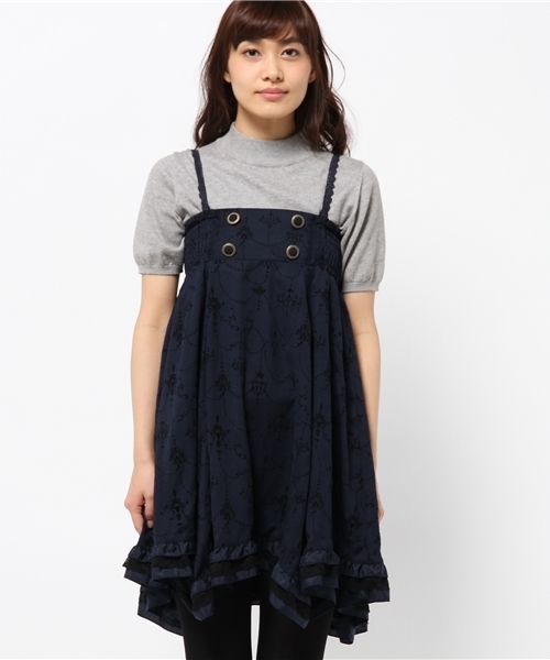 axes femme（アクシーズファム）の「フロッキー２ｗａｙｓｋ（スカート・レディース・ピンク/ネイビー/ダークグリーン・MEDIUM）」の10枚目の写真