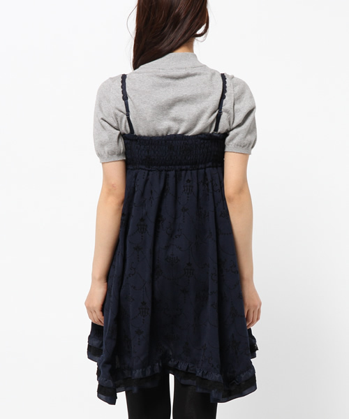 axes femme（アクシーズファム）の「フロッキー２ｗａｙｓｋ（スカート・レディース・ピンク/ネイビー/ダークグリーン・MEDIUM）」の4枚目の写真