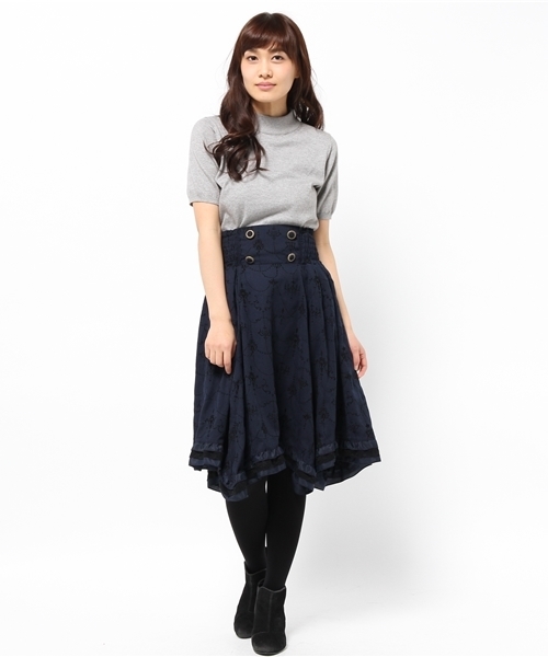 axes femme（アクシーズファム）の「フロッキー２ｗａｙｓｋ（スカート・レディース・ピンク/ネイビー/ダークグリーン・MEDIUM）」の14枚目の写真