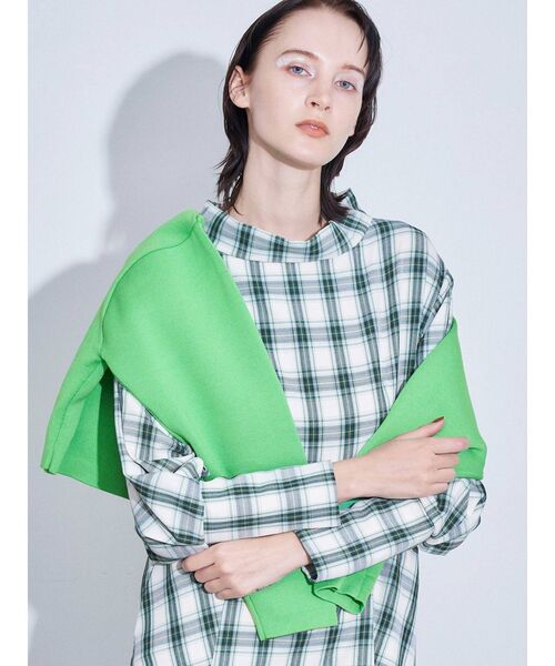 ELENDEEK（エレンディーク）の「チェックフレアワンピース（ワンピース・レディース・ブラック/グリーン・02/01）」の7枚目の写真