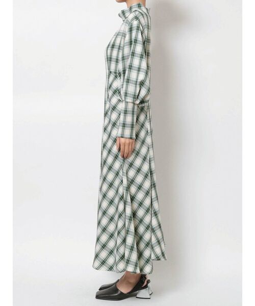 ELENDEEK（エレンディーク）の「チェックフレアワンピース（ワンピース・レディース・ブラック/グリーン・02/01）」の10枚目の写真