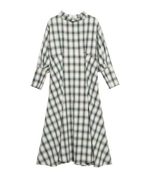 完売！新品未使用タグ付　エレンディーク　 チェック柄 フレアスカート　01サイズ ELENDEEK（エレンディーク）の「タックギャザーフレアスカート