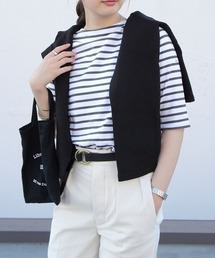 ORCIVAL/オーシバル 40/2 ボートネックハーフスリーブ ボーダー BOATNECK HALFSLEEVE BORDER OR-C0024 BFJ