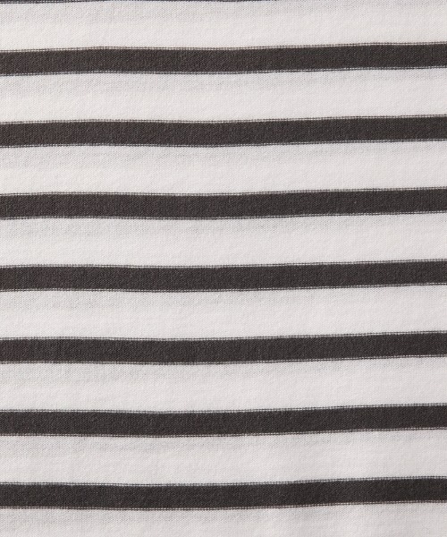 ORCIVAL（オーシバル）の「ORCIVAL/オーシバル　40/2 ボートネックハーフスリーブ　ボーダー　BOATNECK HALFSLEEVE BORDER OR-C0024 BFJ（Tシャツ/カットソー・レディース・ホワイト/ネイビー/グレー/レッド/ロイヤルブルー・1/2）」の21枚目の写真