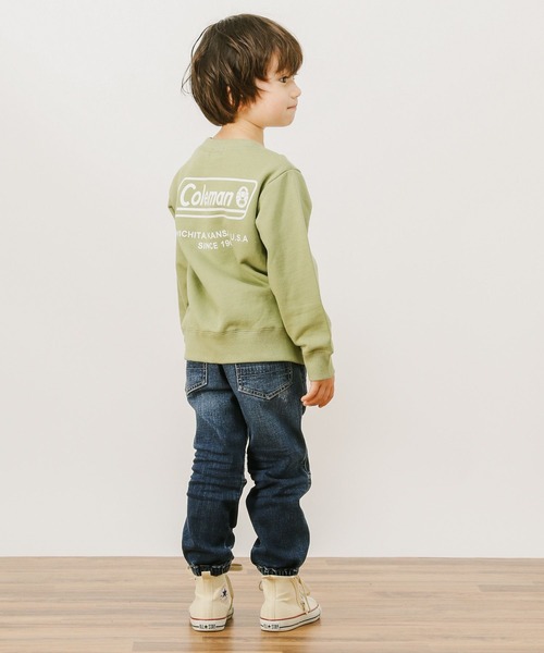 COLEMAN（コールマン）の「[KIDS]【Coleman(コールマン)】別注ロゴプリントスウェット（スウェット・キッズ・カーキ/マスタード・110cm/120cm/130cm/140cm）」の6枚目の写真