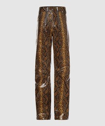 Woven HIGH WAISTED TROUSERS W EXPOSED DOUBLE
