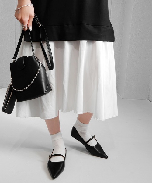 alala（アララ）の「メリージェーンポインテッドフラット（パンプス・レディース・シルバー/ブラック/ゴールド/ベージュ/カーキ・M/LL/S/L）」の8枚目の写真