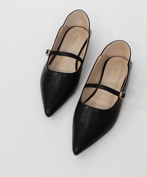 alala（アララ）の「メリージェーンポインテッドフラット（パンプス・レディース・シルバー/ブラック/ゴールド/ベージュ/カーキ・M/LL/S/L）」の13枚目の写真