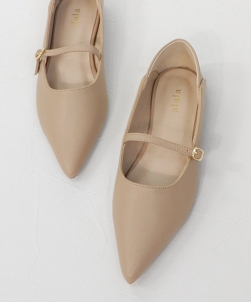 alala（アララ）の「メリージェーンポインテッドフラット（パンプス・レディース・シルバー/ブラック/ゴールド/ベージュ/カーキ・M/LL/S/L）」の14枚目の写真