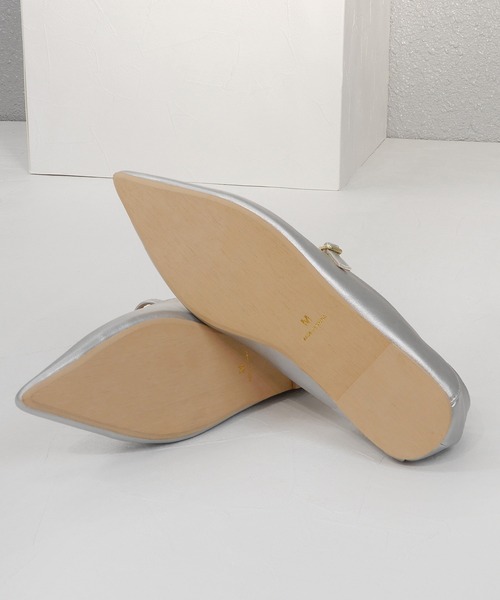 alala（アララ）の「メリージェーンポインテッドフラット（パンプス・レディース・シルバー/ブラック/ゴールド/ベージュ/カーキ・M/LL/S/L）」の17枚目の写真