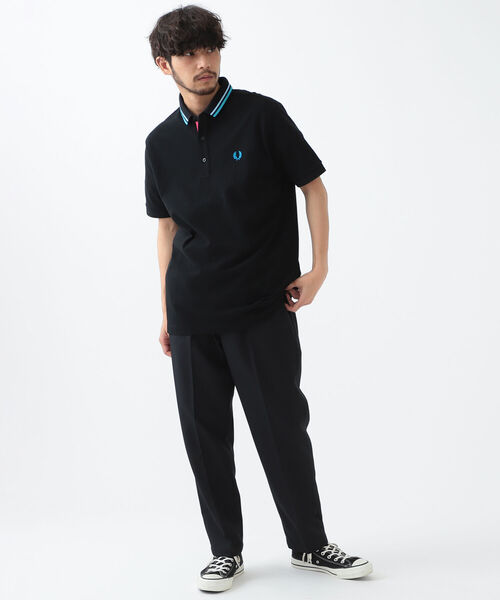 FRED PERRY（フレッドペリー）の「FRED PERRY × BEAMS / 別注 Change Collor Polo Shirt（ポロシャツ・メンズ・ブラック/ネイビー/ホワイト・MEDIUM/X-LARGE/LARGE/SMALL）」の15枚目の写真