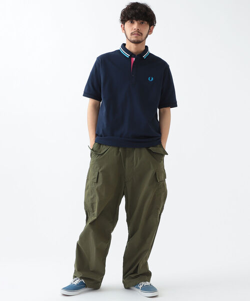 FRED PERRY（フレッドペリー）の「FRED PERRY × BEAMS / 別注 Change Collor Polo Shirt（ポロシャツ・メンズ・ブラック/ネイビー/ホワイト・MEDIUM/X-LARGE/LARGE/SMALL）」の16枚目の写真