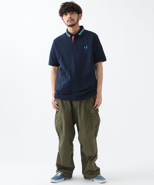 FRED PERRY（フレッドペリー）の「FRED PERRY × BEAMS / 別注 Change Collor Polo Shirt（ポロシャツ・メンズ・ブラック/ネイビー/ホワイト・MEDIUM/X-LARGE/LARGE/SMALL）」の17枚目の写真