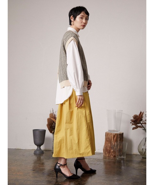 armonia(アルモニーア)の「armonia.ボリュームフレアスカート(スカート・レディース・ネイビー/オフホワイト/イエロー/オレンジ・FREE)」の8枚目の写真