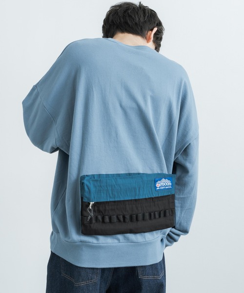 KRIFF MAYER(クリフメイヤー)の「OUTDOOR PRODUCTS × KRIFF MAYER コラボ クルーネック裏毛スウェットシャツトレーナー(スウェット・メンズ・オフホワイト/サックスブルー/チャコール・M/XL/L)」の1枚目の写真