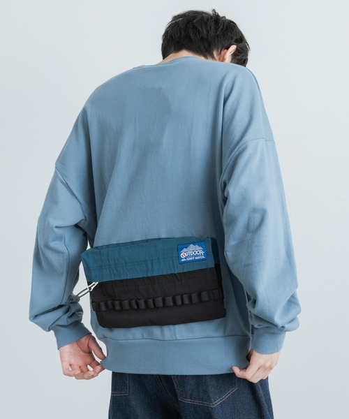 KRIFF MAYER(クリフメイヤー)の「OUTDOOR PRODUCTS × KRIFF MAYER コラボ クルーネック裏毛スウェットシャツトレーナー(スウェット・メンズ・オフホワイト/サックスブルー/チャコール・M/XL/L)」の5枚目の写真