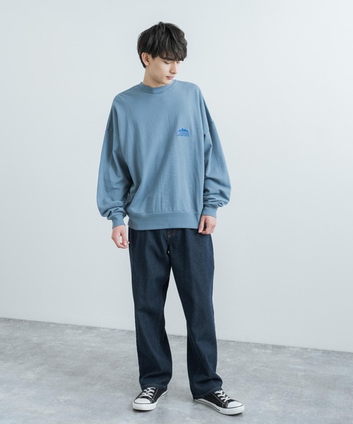 KRIFF MAYER(クリフメイヤー)の「OUTDOOR PRODUCTS × KRIFF MAYER コラボ クルーネック裏毛スウェットシャツトレーナー(スウェット・メンズ・オフホワイト/サックスブルー/チャコール・M/XL/L)」の22枚目の写真