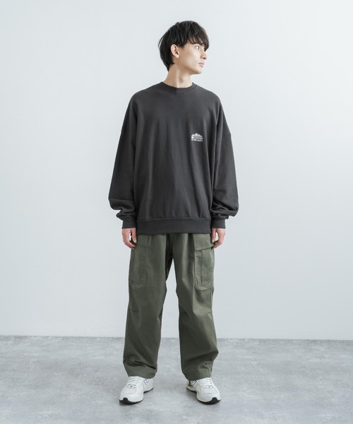 KRIFF MAYER(クリフメイヤー)の「OUTDOOR PRODUCTS × KRIFF MAYER コラボ クルーネック裏毛スウェットシャツトレーナー(スウェット・メンズ・オフホワイト/サックスブルー/チャコール・M/XL/L)」の20枚目の写真