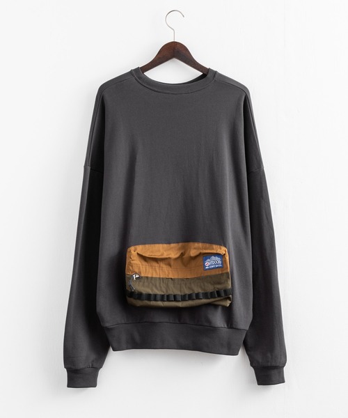 KRIFF MAYER(クリフメイヤー)の「OUTDOOR PRODUCTS × KRIFF MAYER コラボ クルーネック裏毛スウェットシャツトレーナー(スウェット・メンズ・オフホワイト/サックスブルー/チャコール・M/XL/L)」の16枚目の写真
