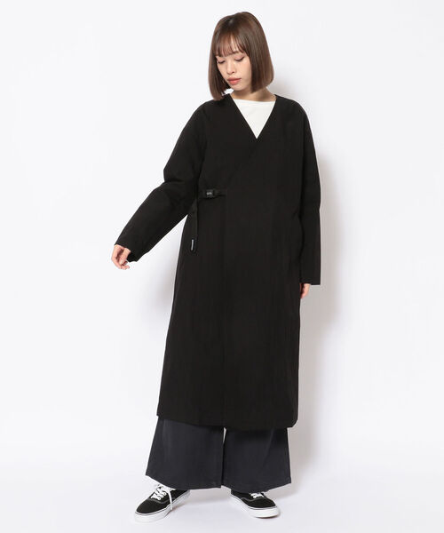 MANASTASH(マナスタッシュ)の「MANASTASH/マナスタッシュ W's WORK FIELD COAT ウィメンズワークフィールドコート 7222012(ステンカラーコート・レディース・ベージュ/ネイビー/ブラック・MEDIUM)」の2枚目の写真