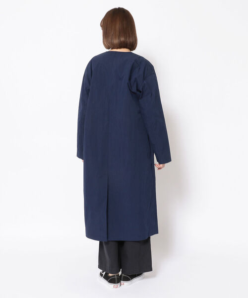 MANASTASH(マナスタッシュ)の「MANASTASH/マナスタッシュ W's WORK FIELD COAT ウィメンズワークフィールドコート 7222012(ステンカラーコート・レディース・ベージュ/ネイビー/ブラック・MEDIUM)」の5枚目の写真