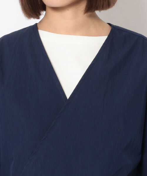 MANASTASH(マナスタッシュ)の「MANASTASH/マナスタッシュ W's WORK FIELD COAT ウィメンズワークフィールドコート 7222012(ステンカラーコート・レディース・ベージュ/ネイビー/ブラック・MEDIUM)」の6枚目の写真