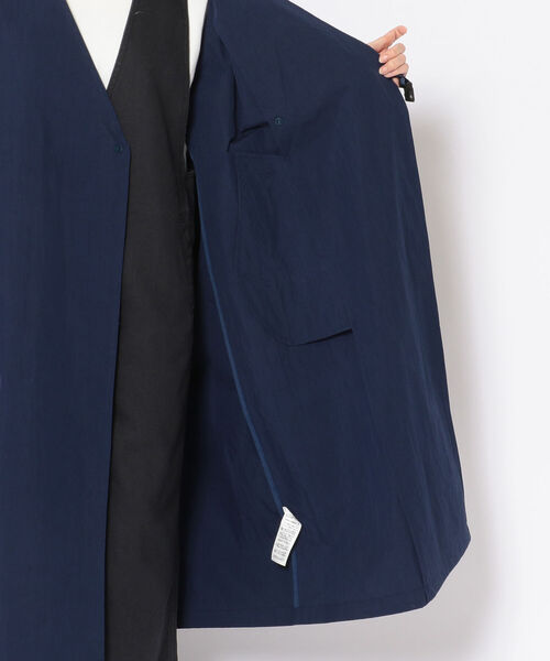 MANASTASH(マナスタッシュ)の「MANASTASH/マナスタッシュ W's WORK FIELD COAT ウィメンズワークフィールドコート 7222012(ステンカラーコート・レディース・ベージュ/ネイビー/ブラック・MEDIUM)」の11枚目の写真