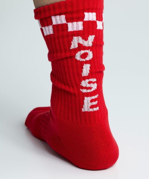 NOISE MAKER（ノイズメーカー）の「メンズソックス（ソックス/靴下・メンズ・レッド/ホワイト/ブラック・25-28）」の7枚目の写真