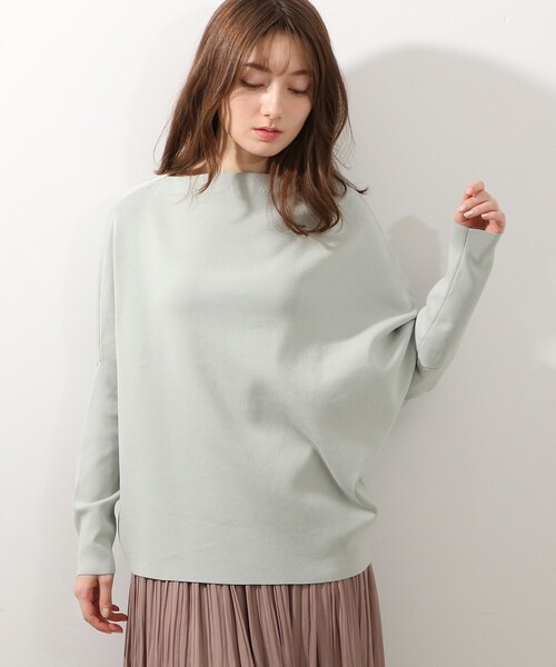 DRESKIP（ドレスキップ）の「◆アシメドルマンニットプルオーバー（ニット/セーター・レディース・ライトグレー/ブラック/ライトグリーン・00）」の22枚目の写真