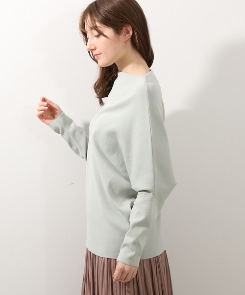 DRESKIP（ドレスキップ）の「◆アシメドルマンニットプルオーバー（ニット/セーター・レディース・ライトグレー/ブラック/ライトグリーン・00）」の19枚目の写真